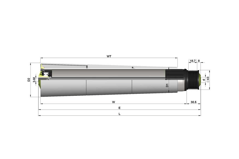 T600 Series Poly-Vee Tapered Sleeve Roller - Internal thread